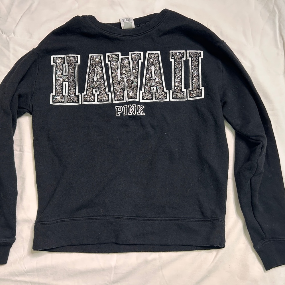 PINK Victoria's Secret Black Hawaii Sweater